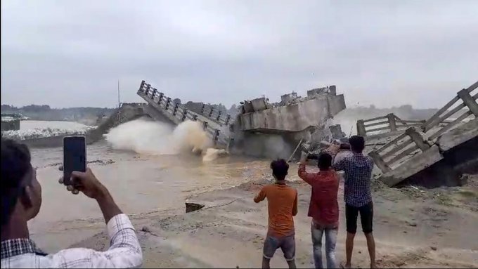 Bihar-Bridge Collapsed